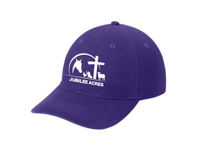Purple Unstructured Cotton Twill Cap - Embroidered - OSFM