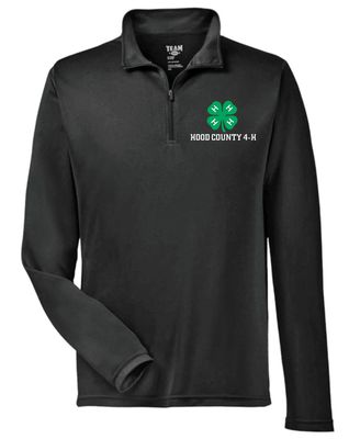Team 365 Black Long Sleeve Dri-Fit 1/4 Zip - YS-YXL and AS-6X