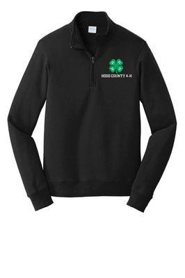 Port &amp; Co Black 1/4 Zip Sweatshirt Pullover - YXS-YXL and AS-4X