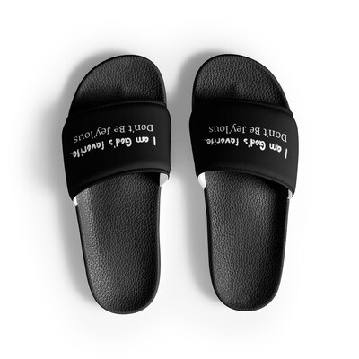 &quot;I am God&#39;s favorite&#39; - Women&#39;s slides | The Aroma Girl.&quot;