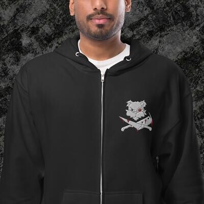 'Chained' zip-up Hoodie