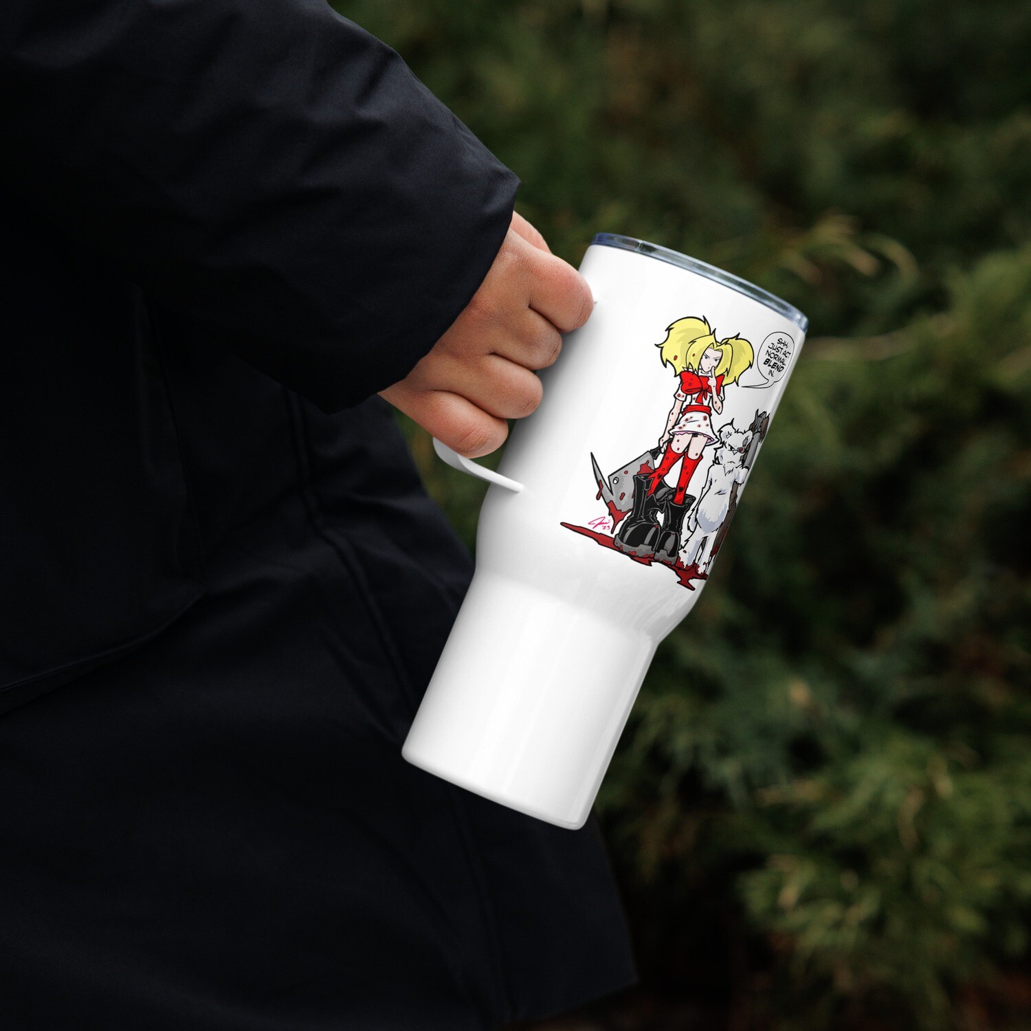 &#39;Act Normal&#39; Travel mug