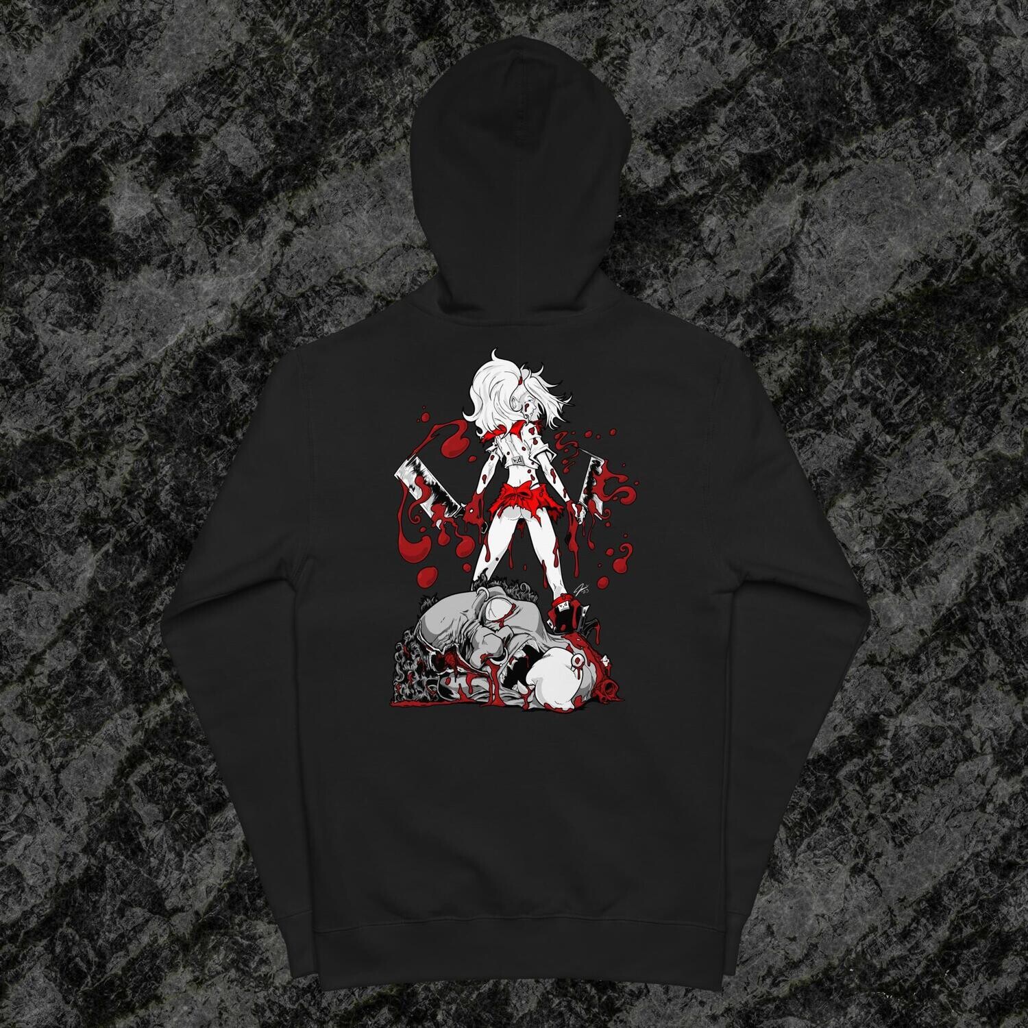 &#39;Beheaded&#39; zip up Hoodie