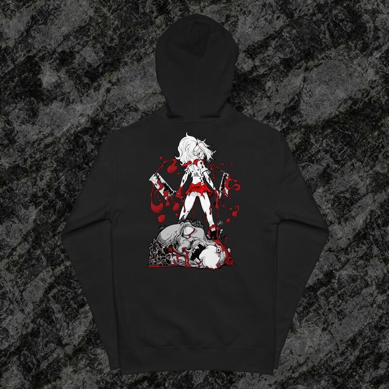 &#39;Beheaded&#39; zip up Hoodie