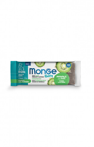 Monge Gift Puppy And Junior Dog Pig With Kiwi - Fruits Bar
