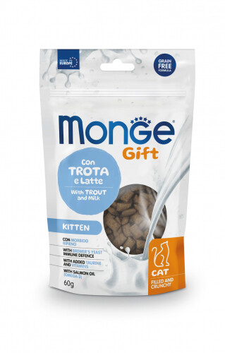 Monge Gift Kitten With Trout And Milk - Filled And Crunch