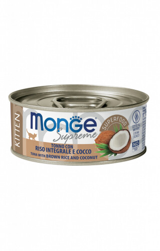Monge Supreme Kitten Tuna/Ris Coconut Gr.80 - Can Cat 80gr