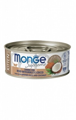 Monge Supreme Kitten Tuna/Ris Coconut Gr.80 - Can Cat 80gr