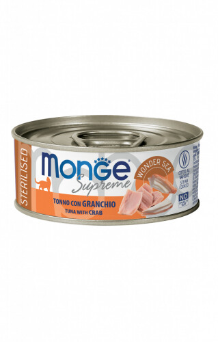 Monge Supreme Sterilized Tuna Crab - Can Cat 80gr