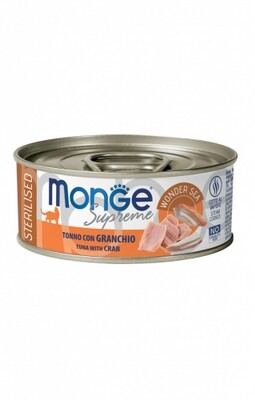 Monge Supreme Sterilized Tuna Crab - Can Cat 80gr