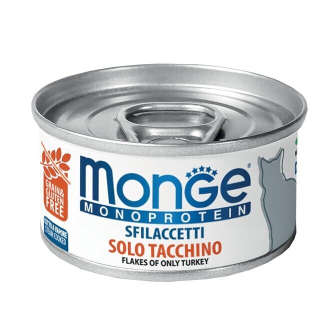 Monge Filfilaccetti Only Turkey - Can Cat 80gr