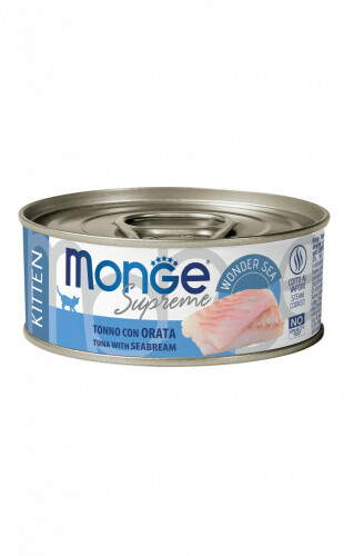 Monge Supreme Kitten Tonno Orata - Lattina Gatto 80gr