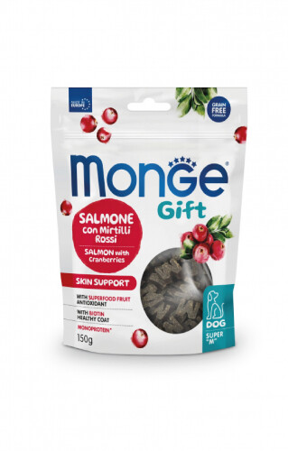 Monge Gift Skin Support Dog Salmon With Cranberries - Super