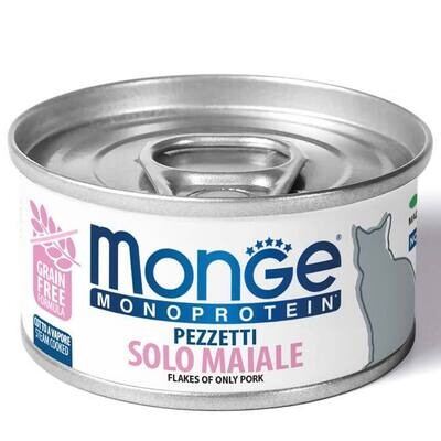 Monge Pork Only Pieces - Can Cat 80 gr