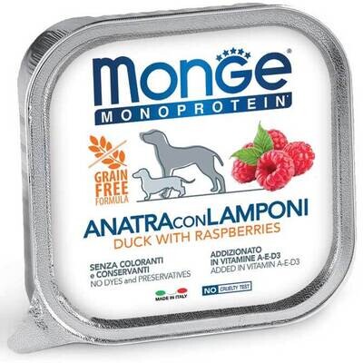 Monge Monoproteic Fruit Duck And Raspberries - Dog - Bowl 0.15 Kg