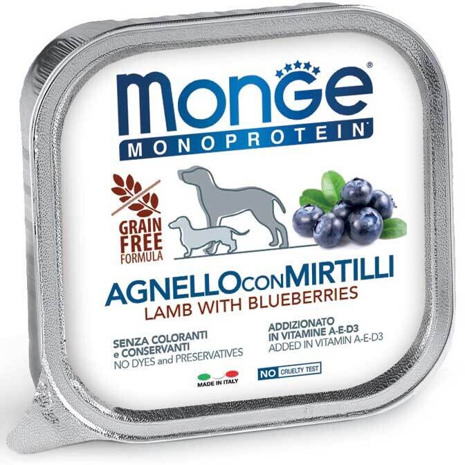 Monge Monoproteic Fruit Lamb And Blueberries - Dog - Bowl 0.15 Kg