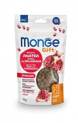 Monge Gift Sterilized Cat Rich In Fresh Duck With Pomegranate And Cranberries - Meat Mini