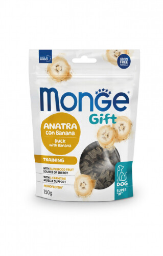 Monge Gift Training Dog Duck With Banana - 150gr