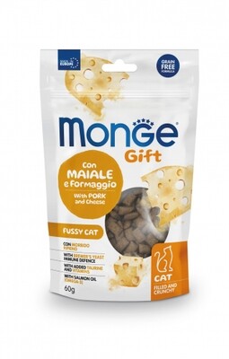 Monge Gift Cat Difficult Appetite With Pork And Cheese - Filled And Crunch