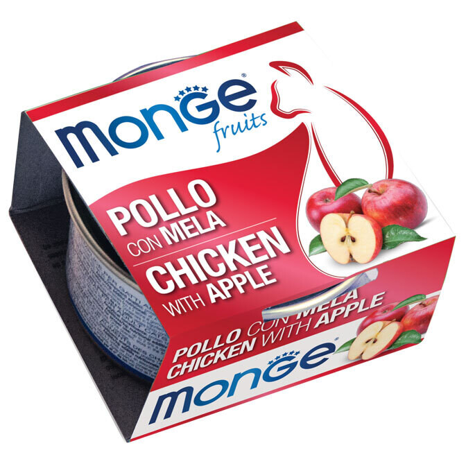 Monge Fruits Pollo Con Mela - Lattina Gatto 80gr