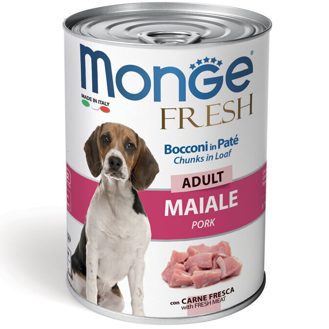 Monge Fresh Adult Maiale - Cane - Lattina 0,4 Kg