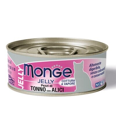 Monge Jelly Chunks Of Tuna With Anchovies - Can Cat 80gr