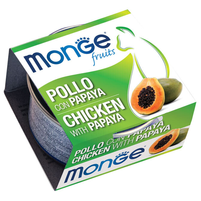Monge Fruits Chicken With Papaya - Can Cat 80gr