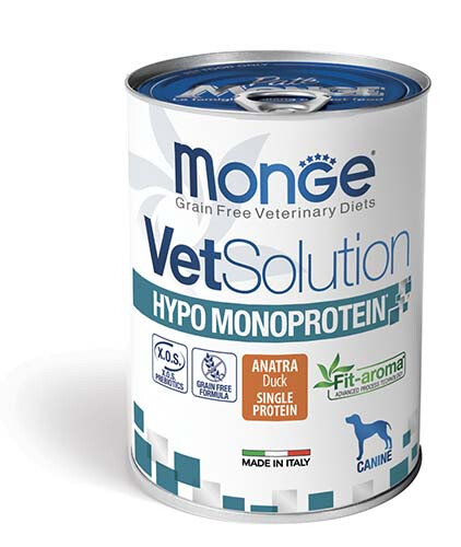 Canine Hypo Monoprotein Duck - Monge Vet Solution - Can 0.4 Kg
