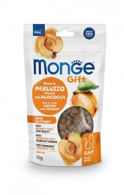 Monge Gift Skin Support Cat Rich In Fresh Cod With Apricot - Meat Mini