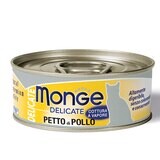 Monge Delicate Petto Di Pollo  - Lattina Gatto 80gr