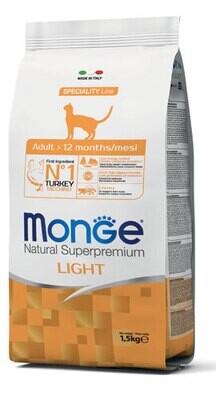 Light Turkey - Monge Natural superpremium dry cat 1.5 Kg