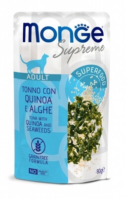Monge Buste Supreme Adult Tuna, Quinoa and Seaweed - Cat 80gr