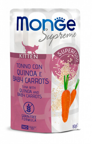 Monge Buste Supreme Kitten Tuna, Quinoa and Carrots - Cat 80gr