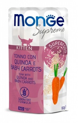 Monge Buste Supreme Kitten Tuna, Quinoa and Carrots - Cat 80gr