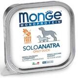 Monge Monoproteico 100% Solo Anatra - Cane - Vaschetta 0,15 Kg