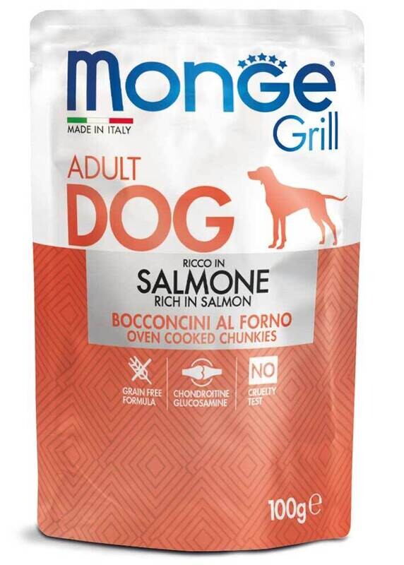 Monge Grill Buste Salmone - Cane  0,1 Kg