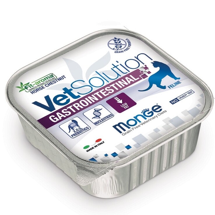 Feline Gastrointestinal - Monge Vet Solution - Vaschetta 0,1 Kg