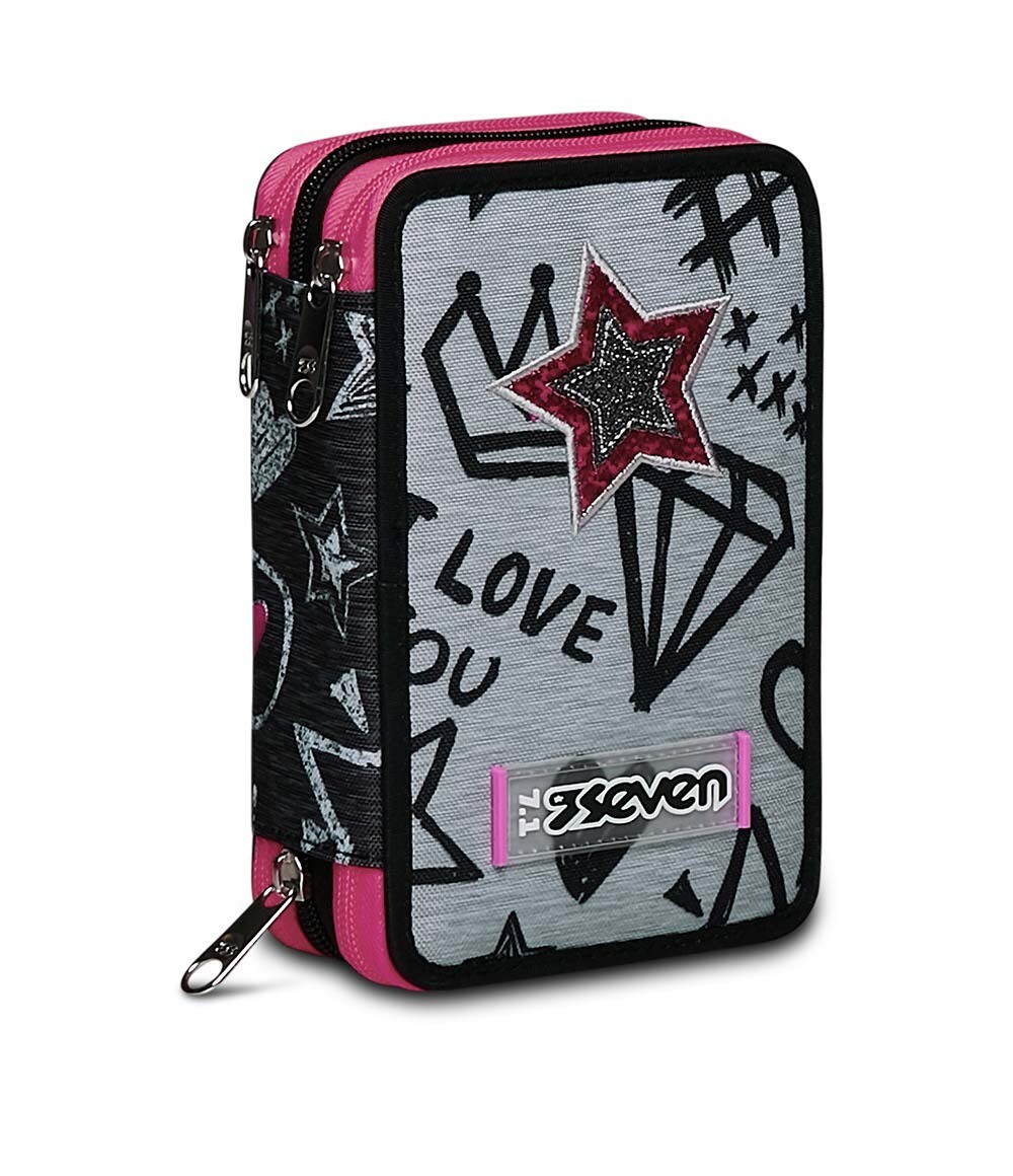school bag Seven 3 zippers - ZIPPER GLAMY