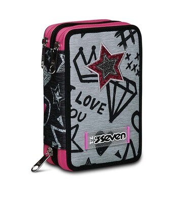 school bag Seven 3 zippers - ZIPPER GLAMY