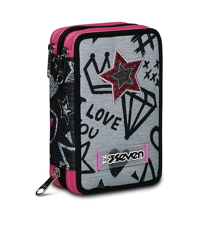 school bag Seven 3 zippers - ZIPPER GLAMY