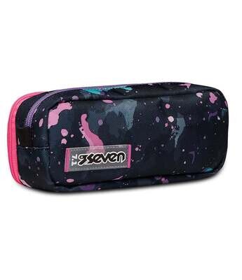 School PEN HOLDER DOUBLE compartment Seven - FLUO STRING GIRL