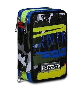 school bag Seven 3 zippers - FLUO BELTS