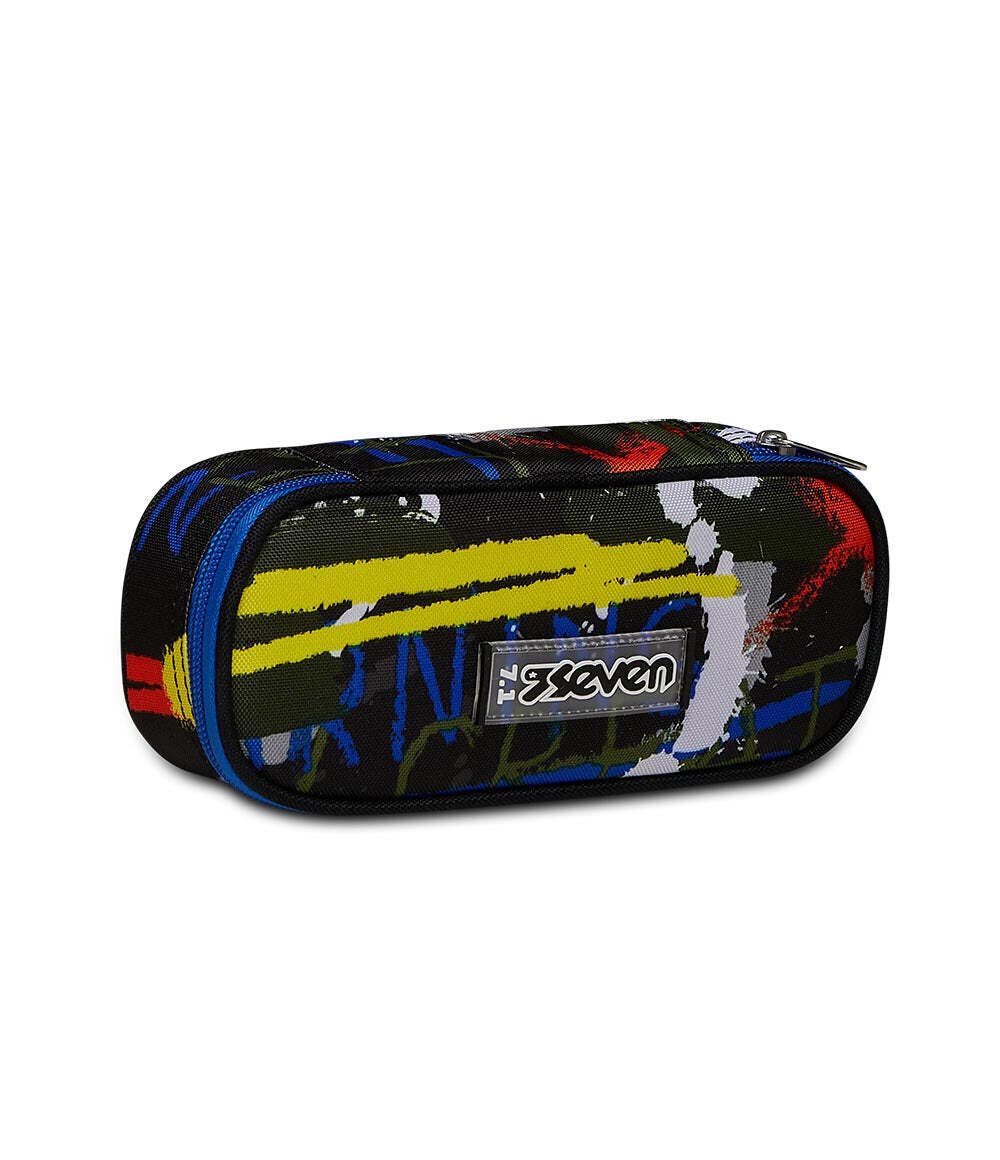 SCHOOL PEN HOLDER Seven ROUND PLUS - FLUO BELTS
