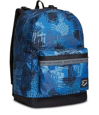 Seven REVERSIBLE BACKPACK WITH WIRELESS EARPHONES - THE DOUBLE BLENDING BLUE