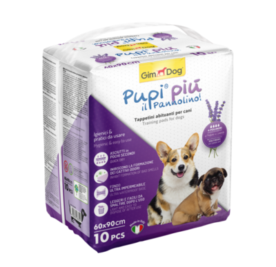 Gimborn Absorbent Mats - PUPI PIU&#39; WITH LAVENDER 60X90 - 10PZ