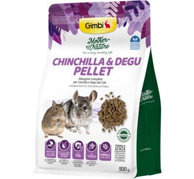 Gimborn - GIMBI MOTHER NATURE CHINC.&amp;DEGU PELLET 500G