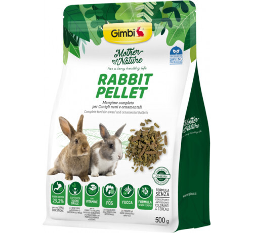 Gimborn - GIMBI MOTHER NATURE RABBIT PELLET 500G
