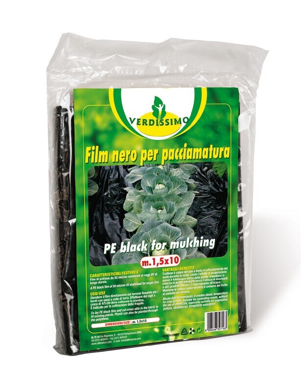 Alfe Natura Black Mulching Film 1.5X10 M