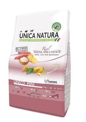 Gheda - Unico Mini Dry - Duck, rice and potatoes 800g