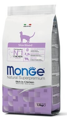 Sterilised - Monge Natural Superpremium Dry Cat Chicken 0.4 Kg